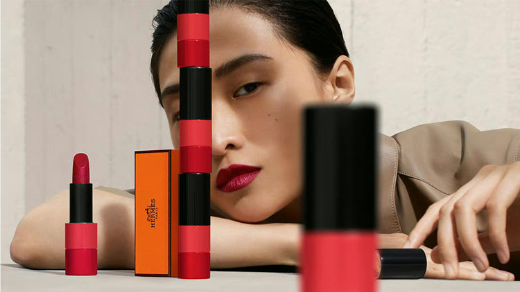 Hermes beauty vibrant red lipsticks
