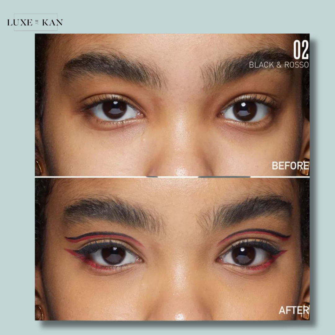 VALENTINO BEAUTY Twin Liner double-ended eyeliner Black and Rosso 0.5ml