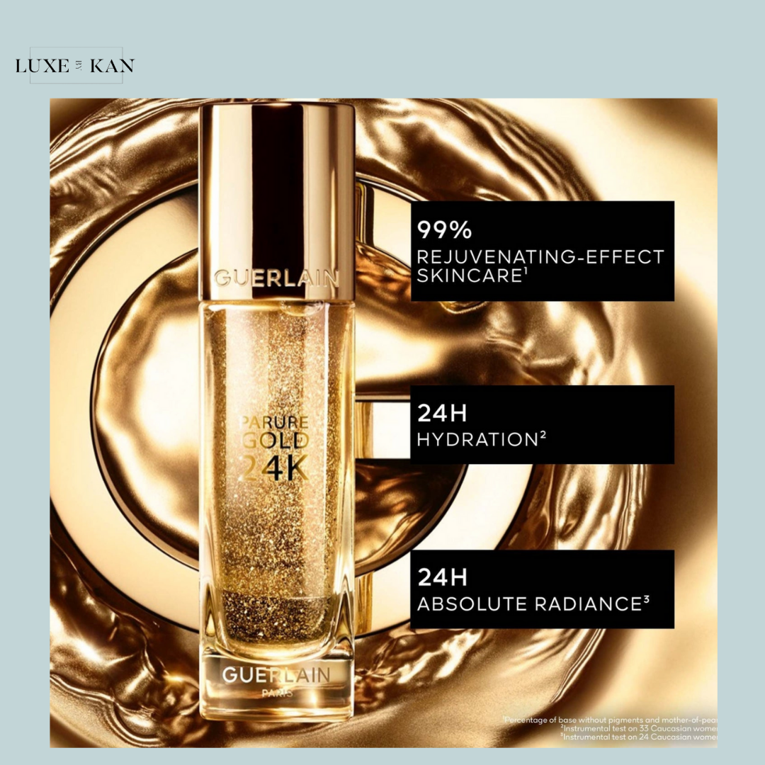GUERLAIN 24H HYDRATION PARURE GOLD 24K RADIANCE BOOSTER PERFECTION PRIMER IN YELLOW GOLD 156ML