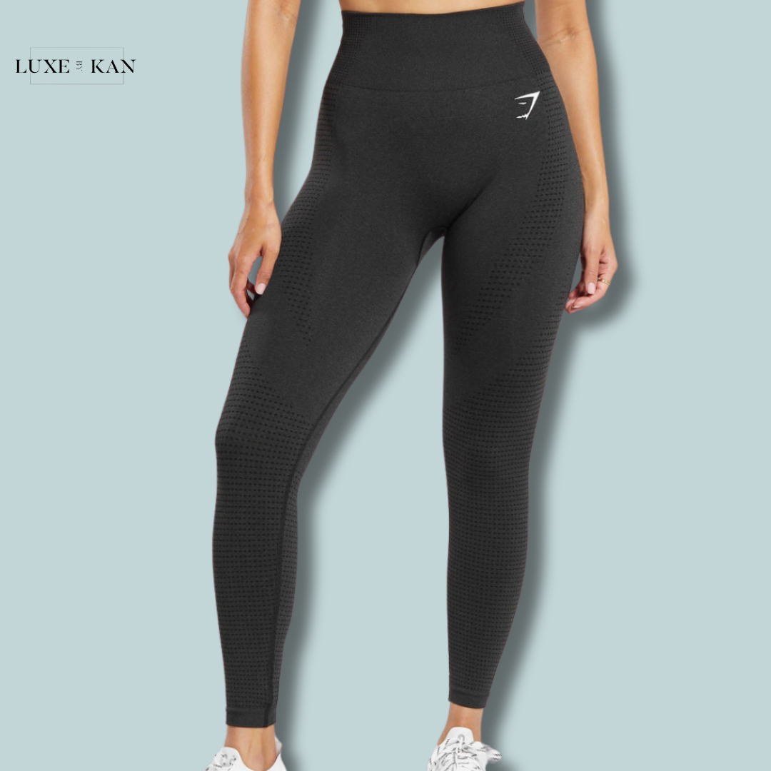 Hot Gymshark vital seamless leggings Black Marl