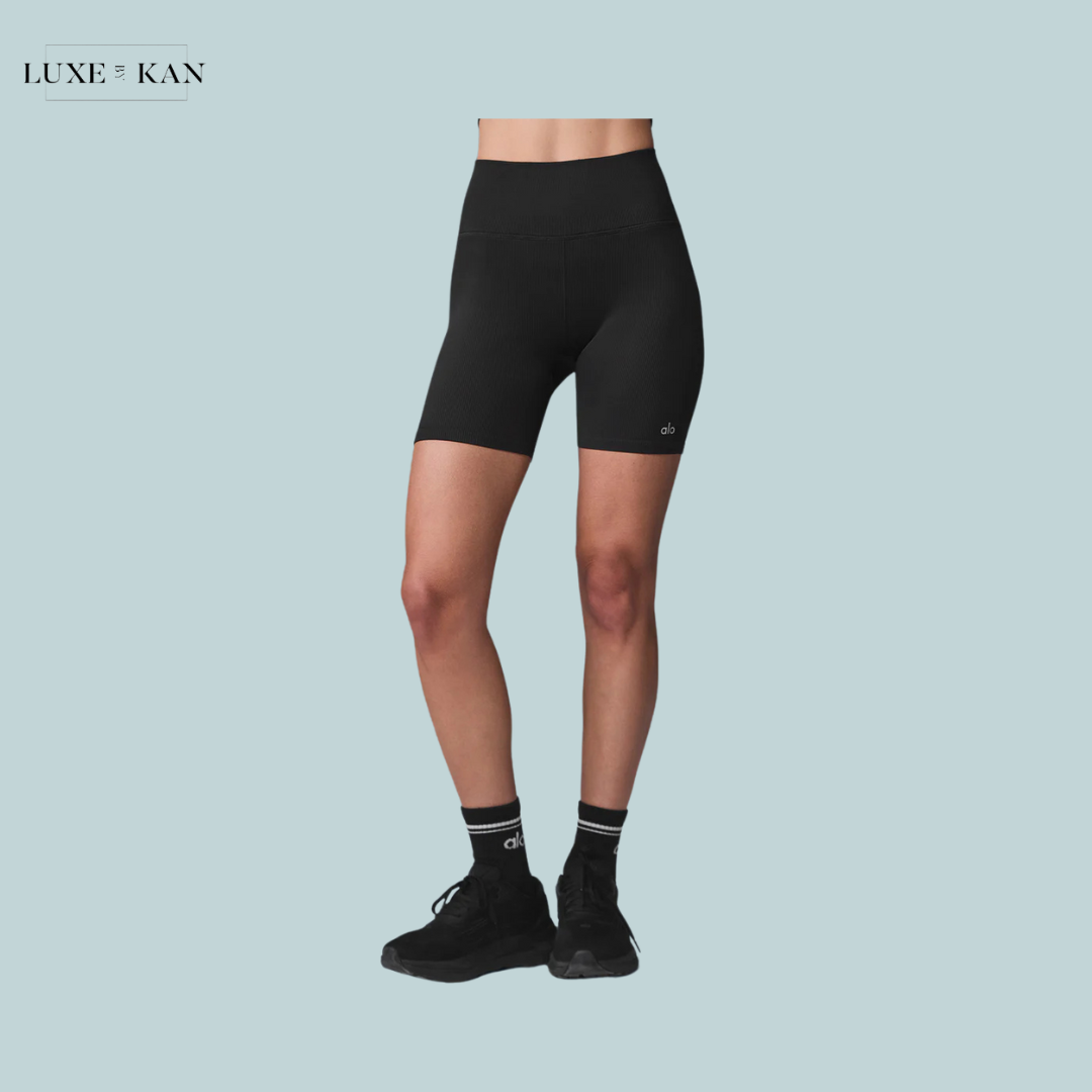 Alo 5" Seamless Ribbed Favorite Short