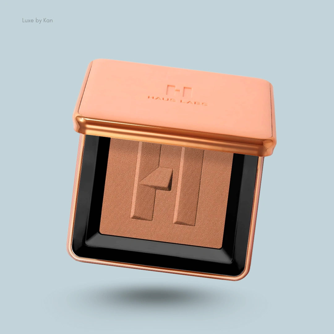 HAUS LABS Power Sculpt Velvet Bronzer مع زهرة العطاس المخمرة