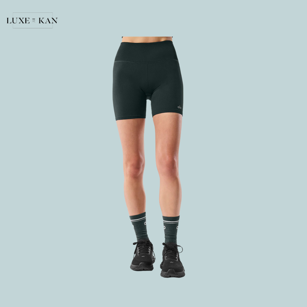 Alo 5" Seamless Ribbed Favorite Short