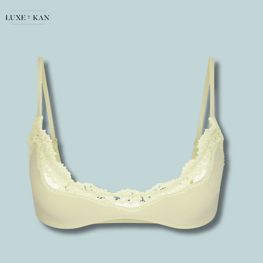 SKIMS Fits Everybody lace-trimmed stretch-woven bra