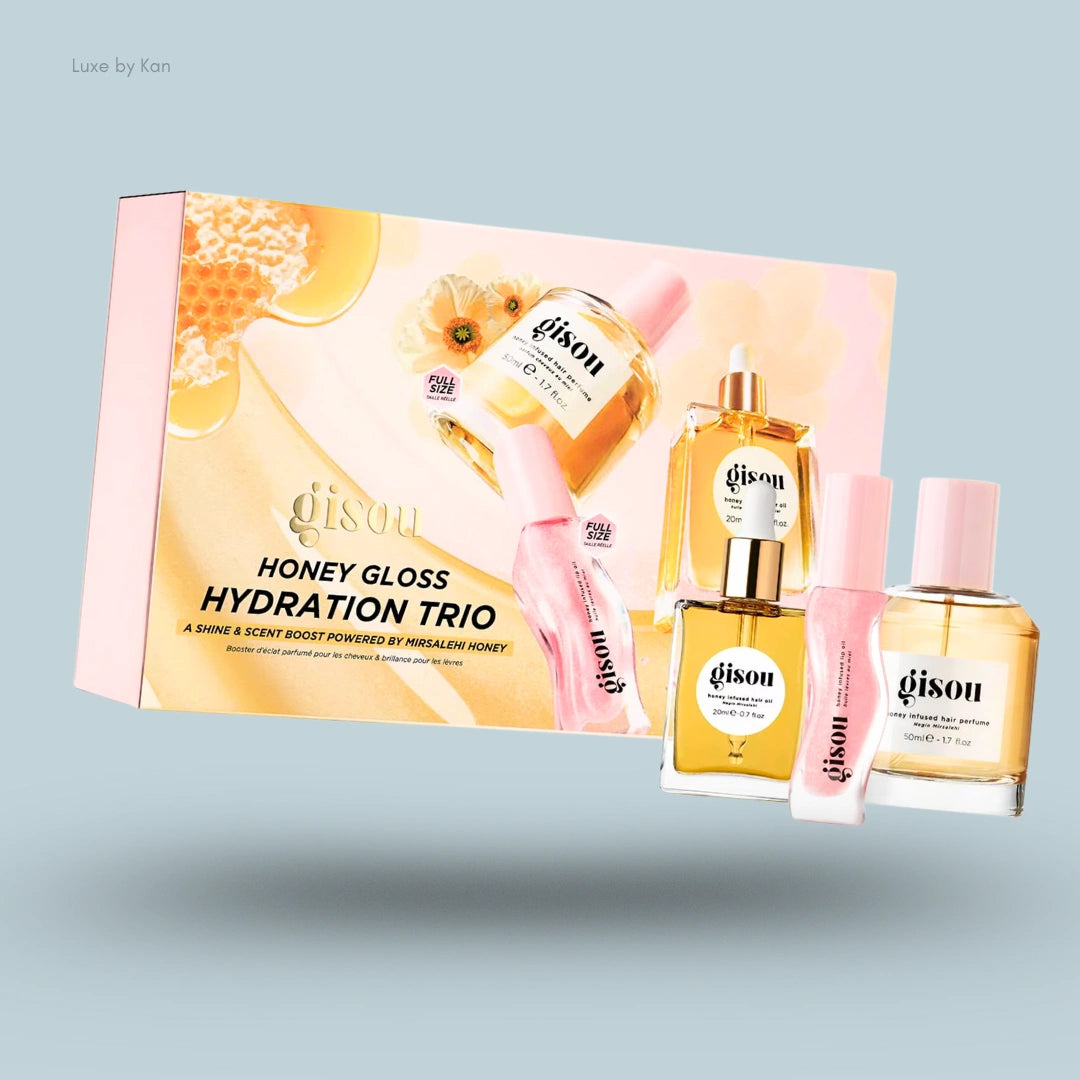 Shop Gisou Honey Gloss Trio - Hydrate Hair & Lips Today – Luxe by Kan Shop Gisou Honey Gloss Trio - Hydrate Hair & Lips Today – Luxe by Kan