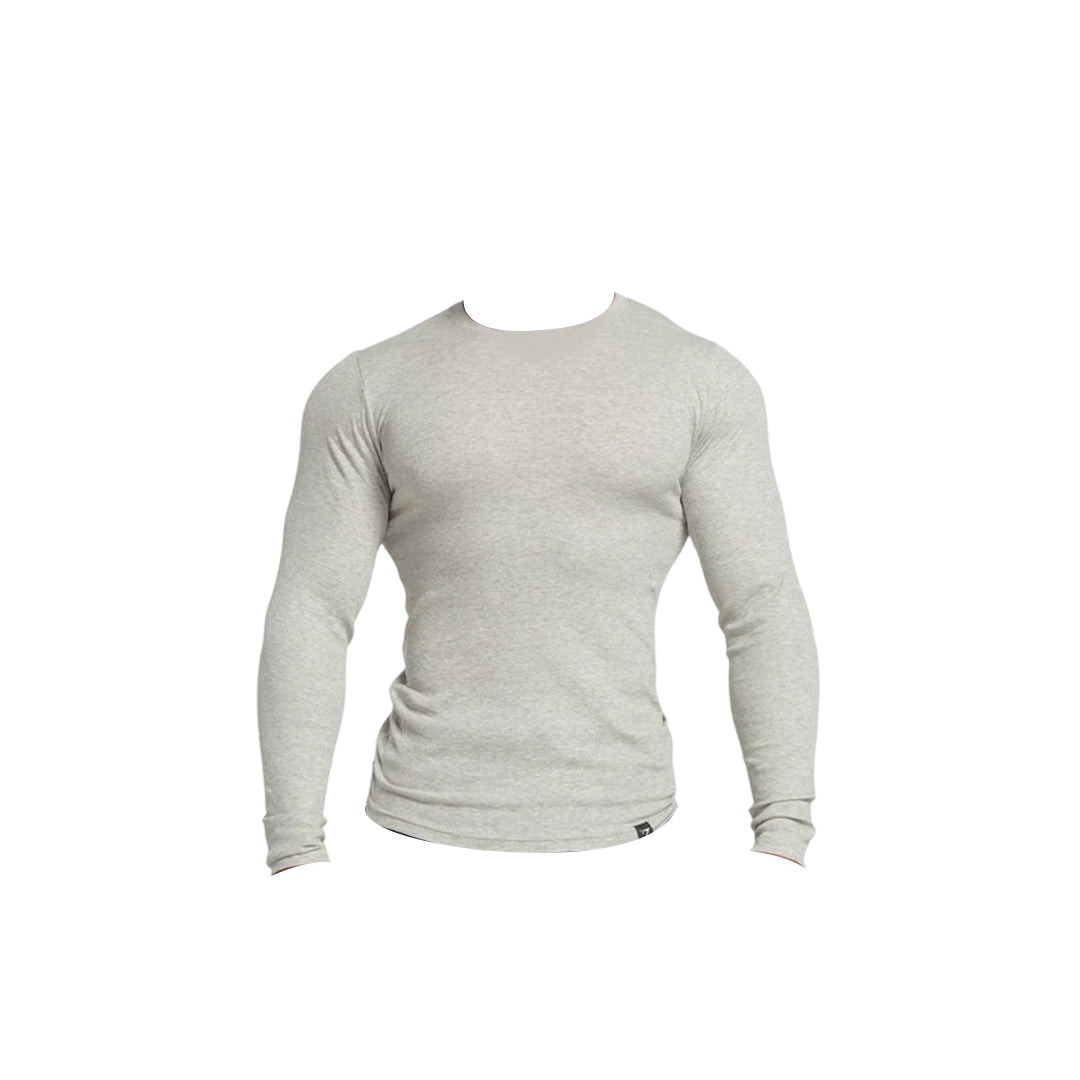 GYMSHARK MEN RIBBED LONG SLEEVE T-SHIRT