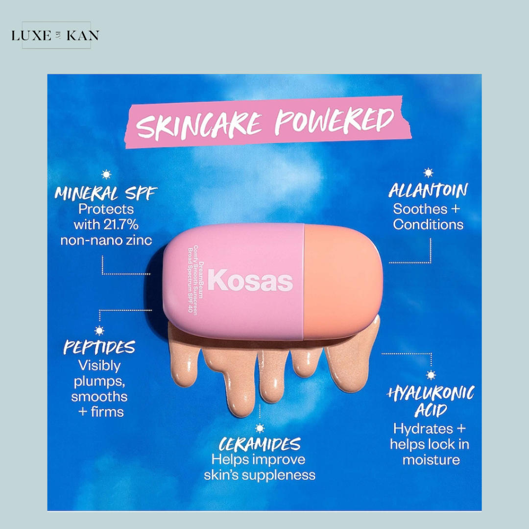 KOSAS DREAMBEAM COMFY SMOOTH SUNSCREEN BROAD SPECTRUM SPF 30 40ml