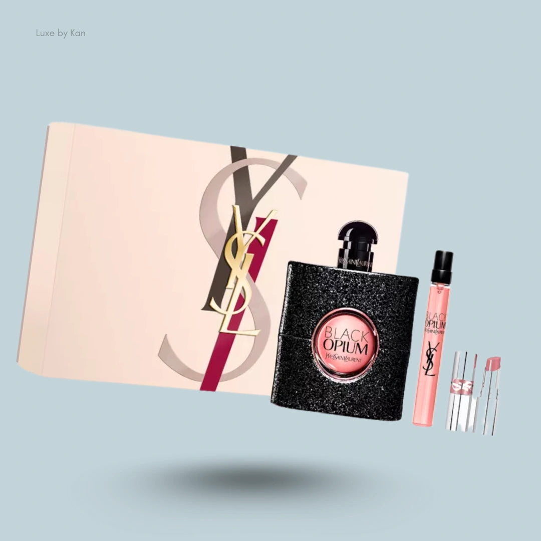 YVES SAINT LAURENT Black Opium Eau De Parfum and Loveshine Balm Gift Set 90ml