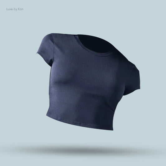 Alo soft Crop Finesse Short Sleeve