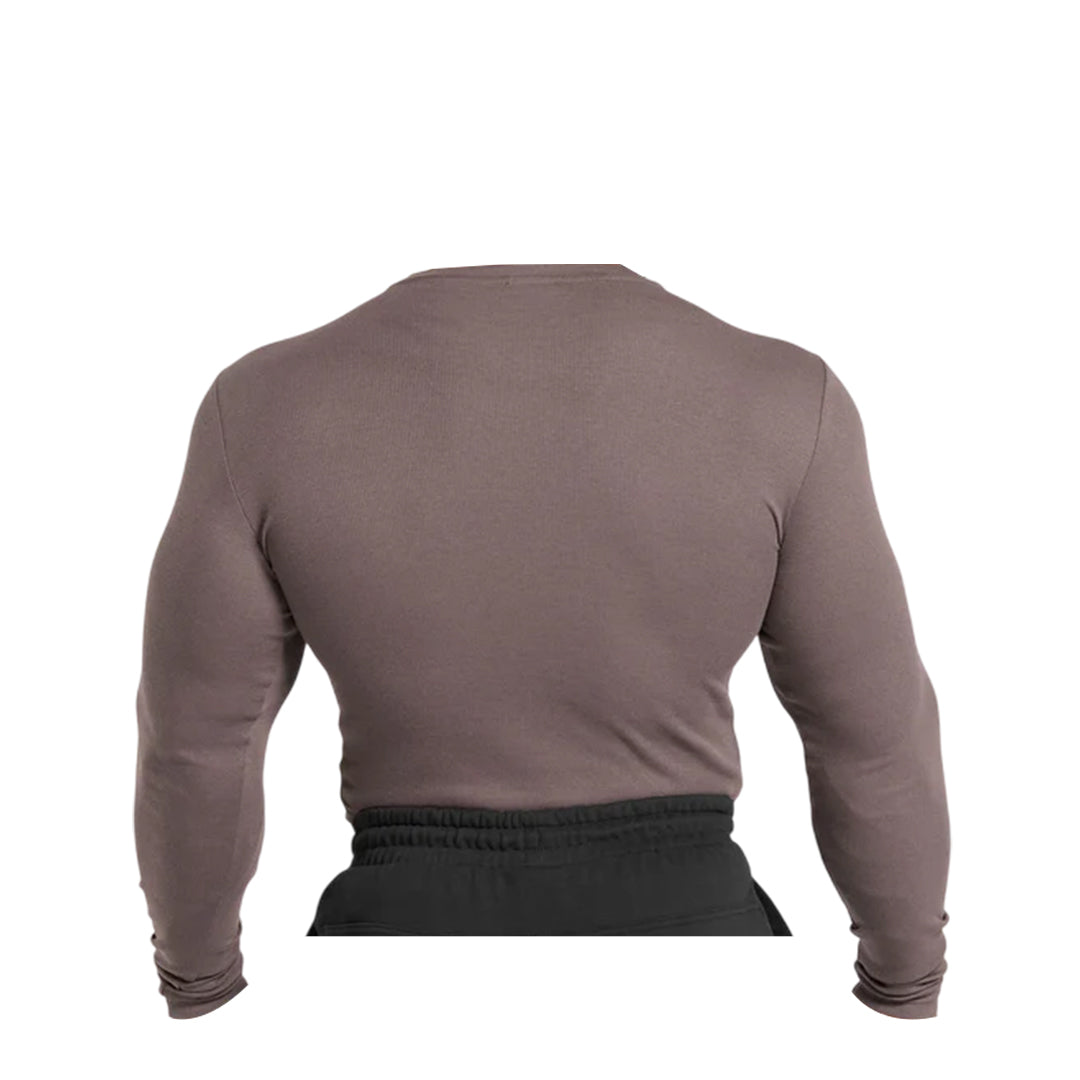 GYMSHARK MEN RIBBED LONG SLEEVE T-SHIRT
