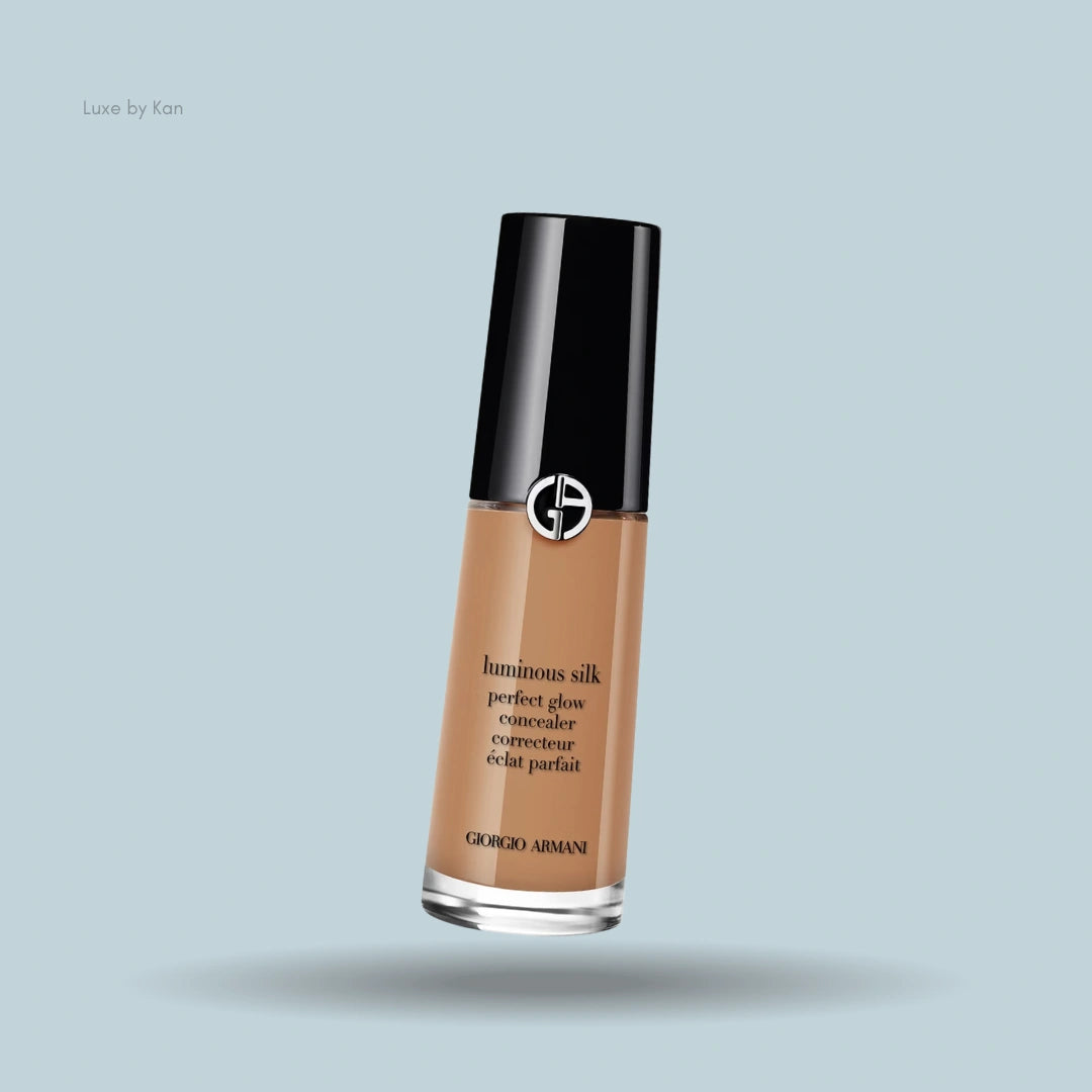 Giorgio Armani Luminous Silk multi-purpose glow concealer with a black cap.