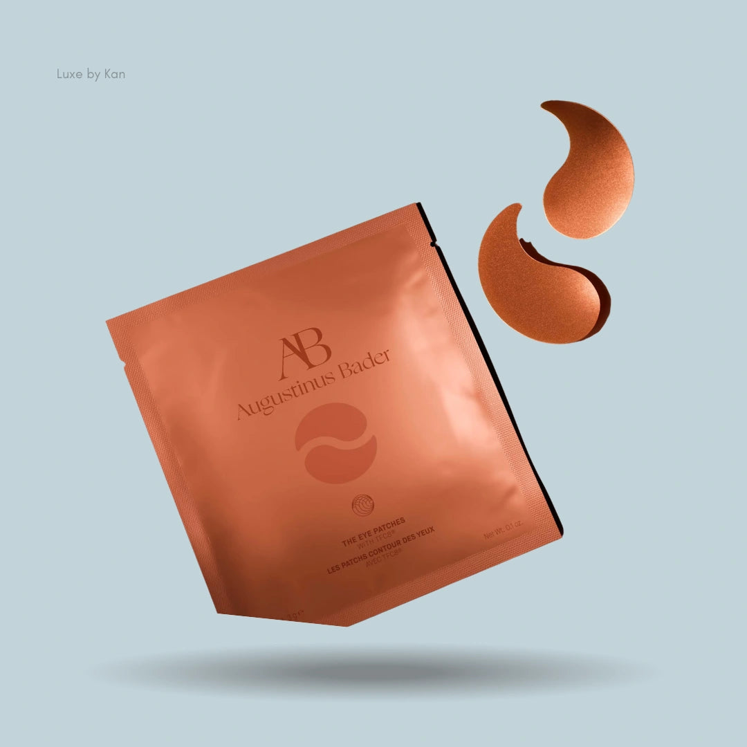 Augustinus Bader eye patch sachet and two patches.