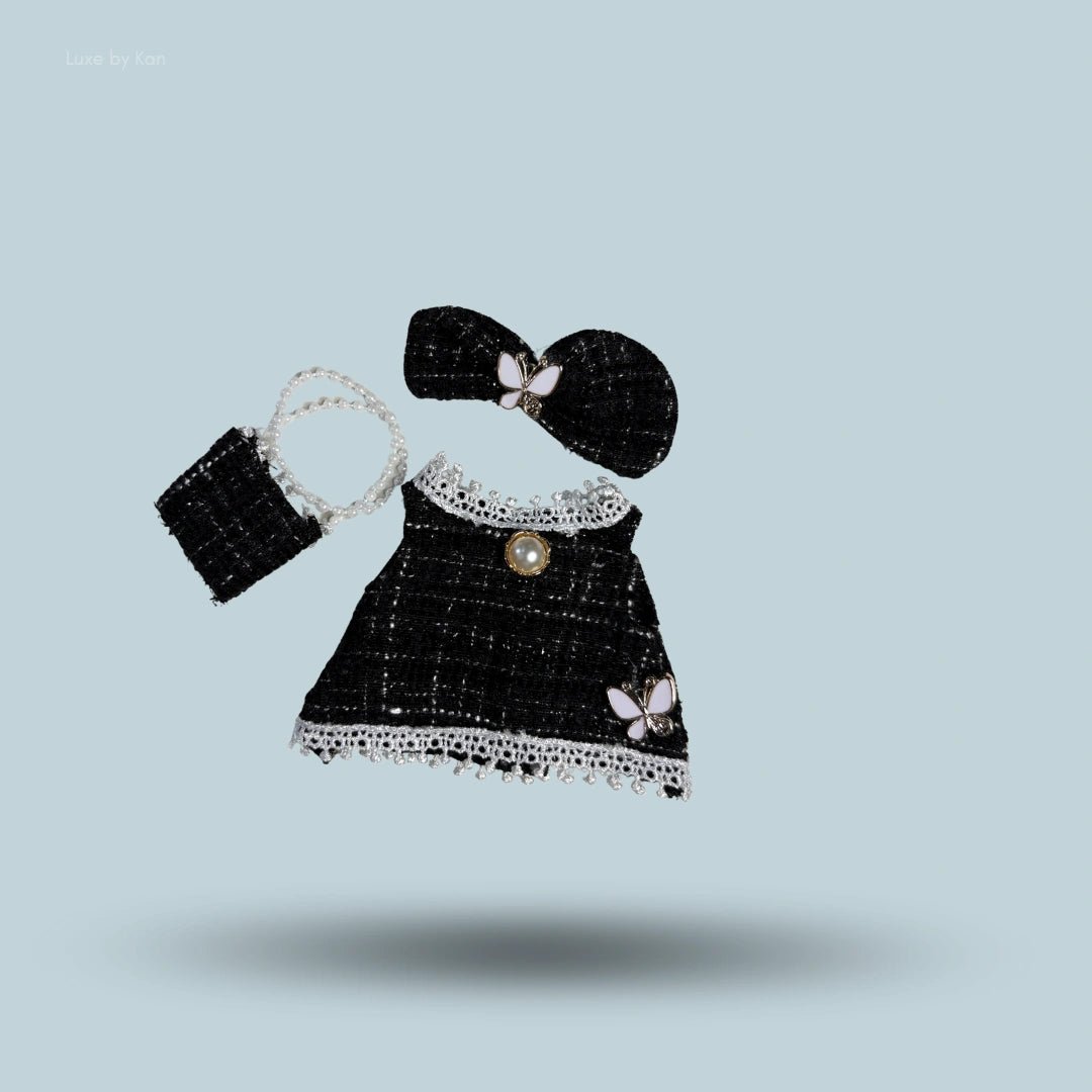 PopMart Labubu Doll Tweed Elegance Outfit - 3 Piece Set