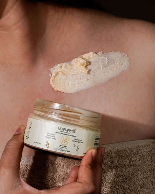 Herbaria - Modern Botanicals Sweet Peach Shower Butter 120gm