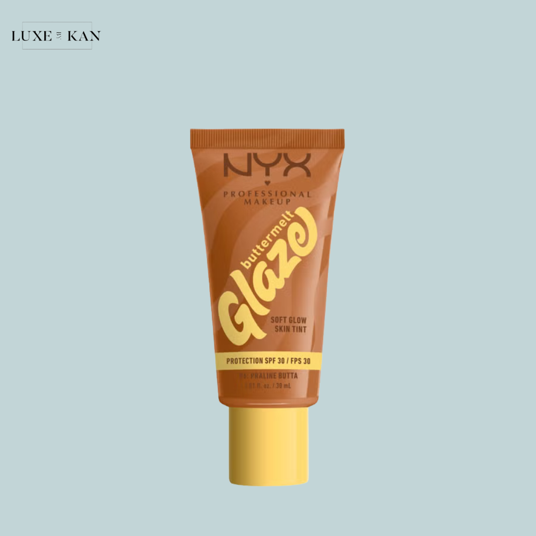 NYX Professional Makeup Buttermelt Glaze Soft Glow Skin Tint + SPF/FPS 30 Foundation (Various Shades)