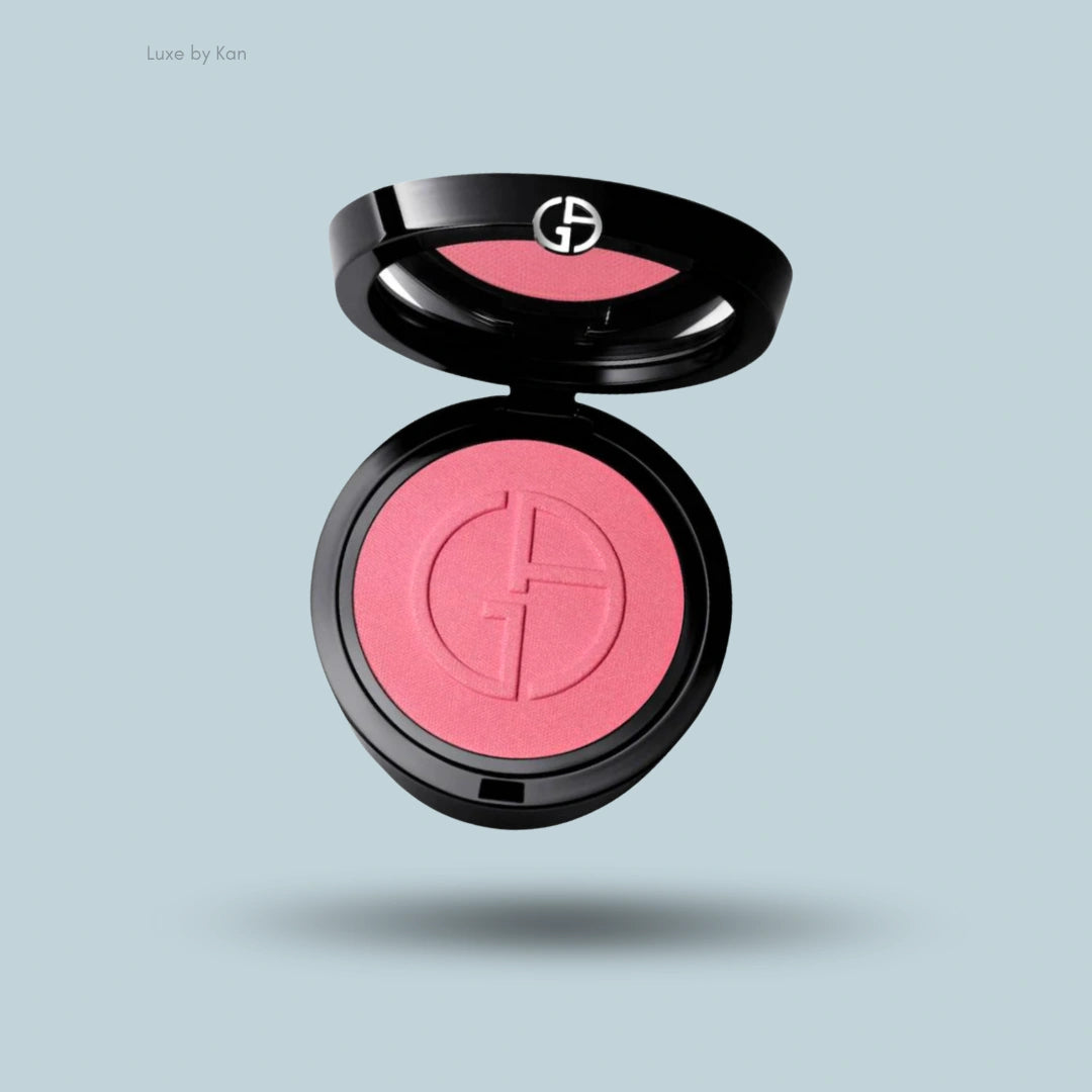 Giorgio Armani Luminous Silk blush compact in pink.