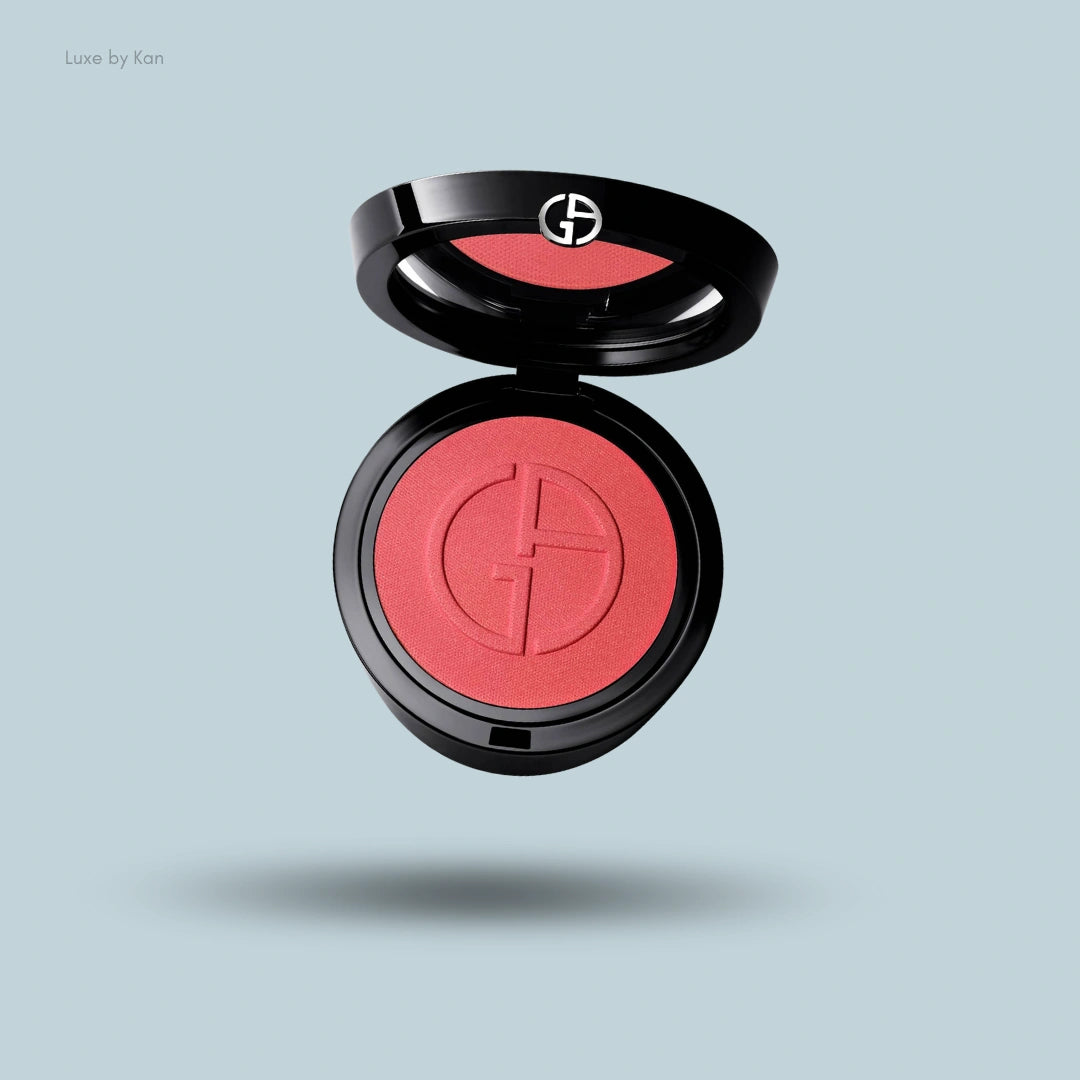 Giorgio Armani Luminous Silk Glow Blush housed in a sleek compact.
