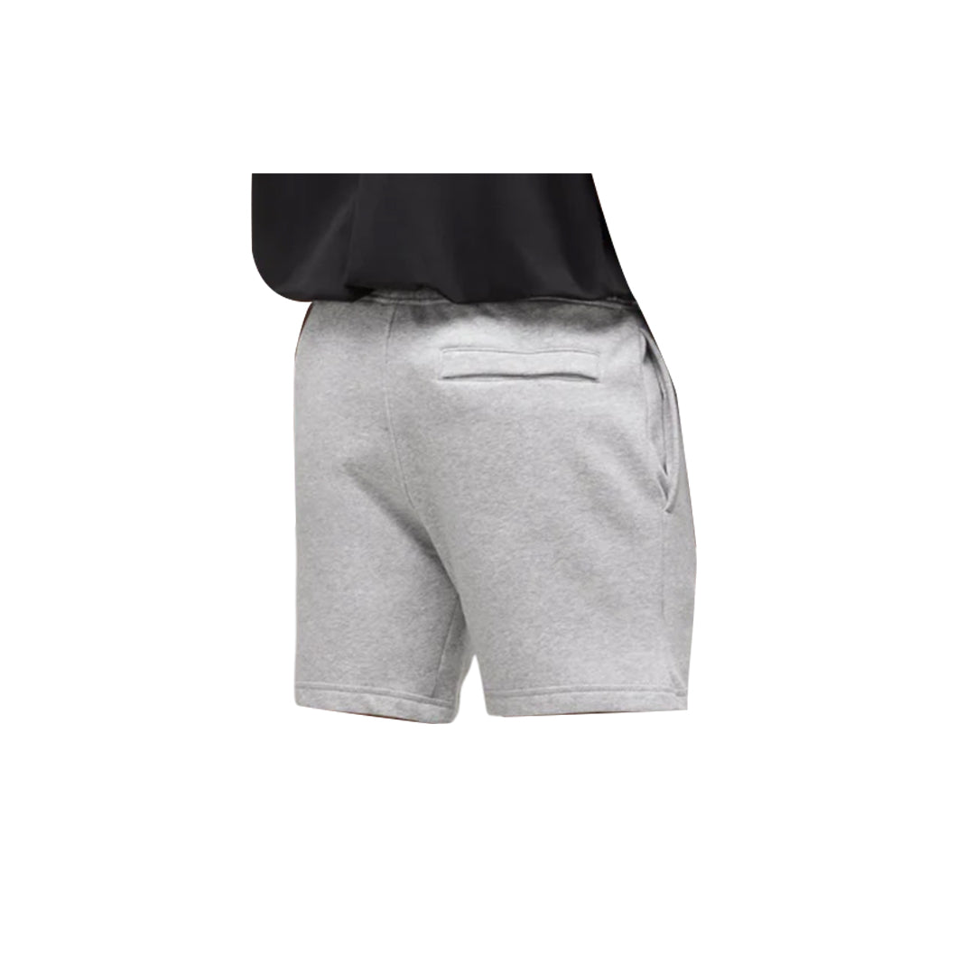 Back view of grey Gymshark Men's Crest Slim Fit shorts, showing a pocket.