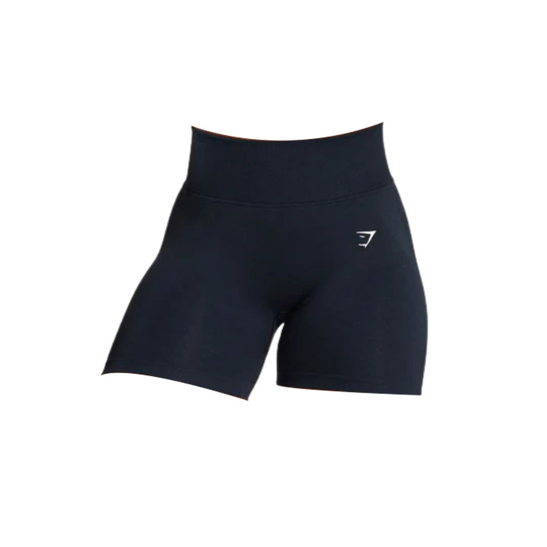 Gymshark lift contour seamless shorts with a high waistband and the Gymshark logo on the left leg.