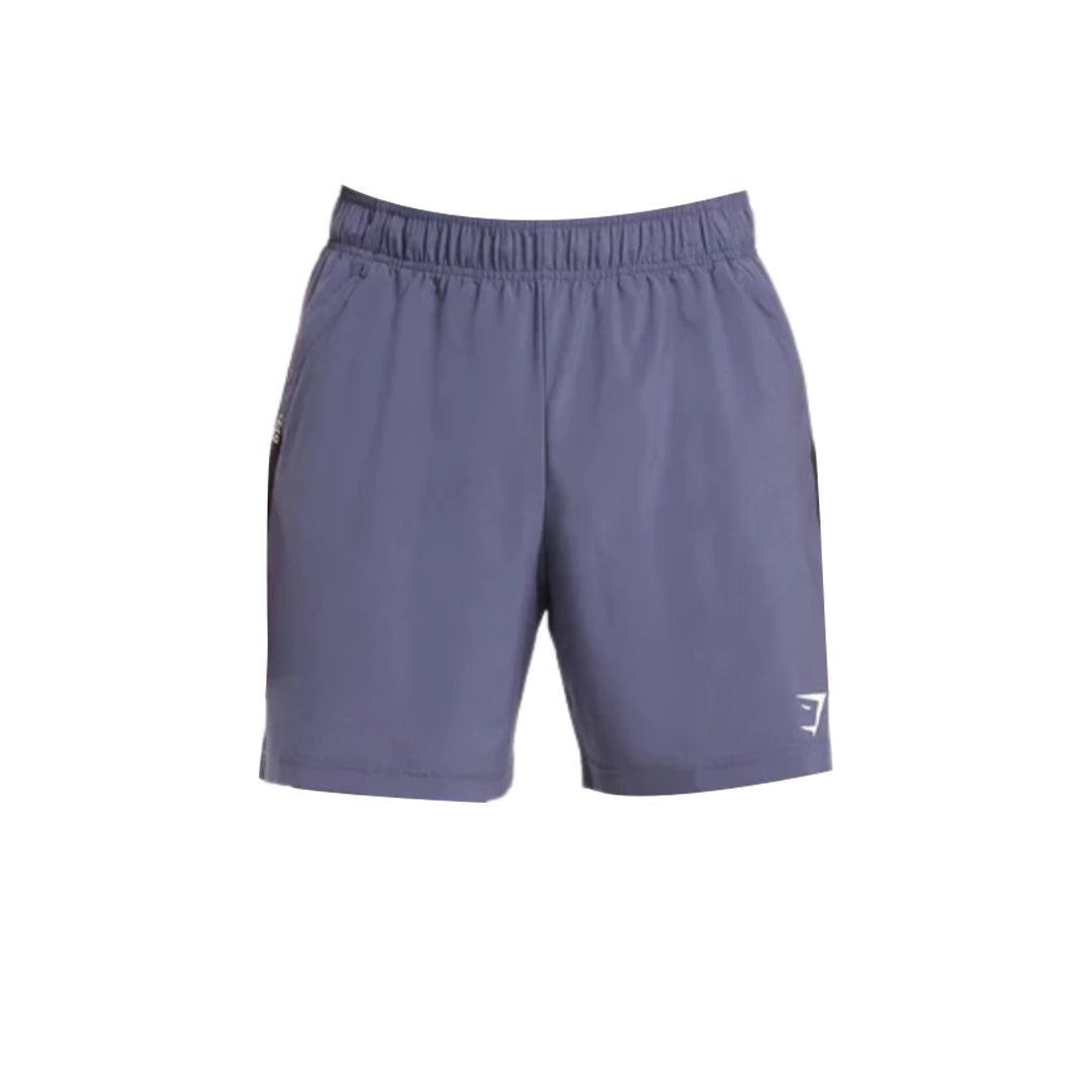 Gymshark men's slim fit 7" sport shorts with an elastic waistband and the Gymshark logo on the lower right leg.