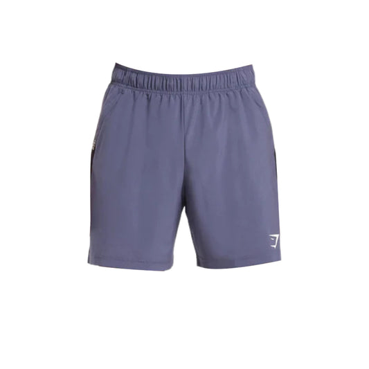 Gymshark men's slim fit 7" sport shorts with an elastic waistband and the Gymshark logo on the lower right leg.