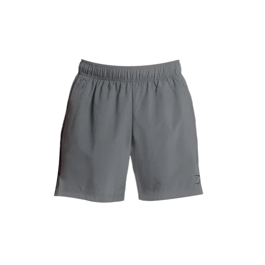 Gymshark men's gray 7-inch slim-fit sport shorts.