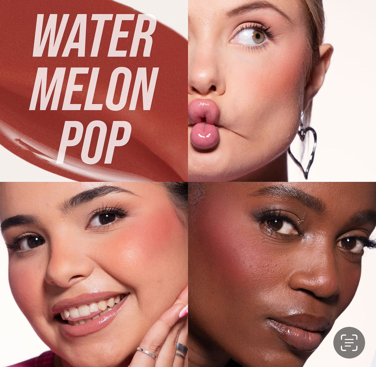 A vibrant red-background featuring a large text that reads "WATER MELON POP" with playful imagery suggesting a fruity treat.