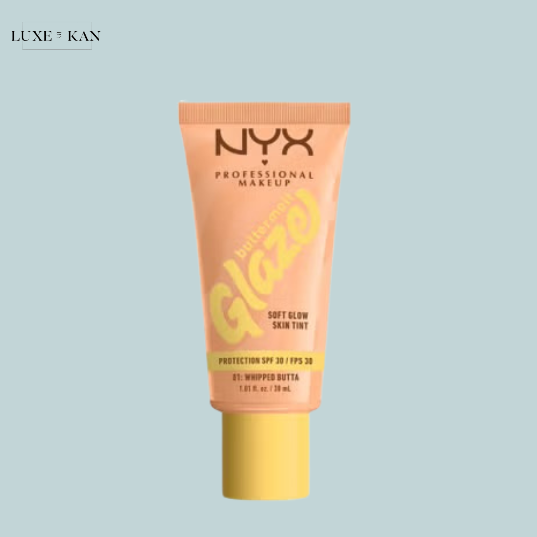 NYX Professional Makeup Buttermelt Glaze Soft Glow Skin Tint + SPF/FPS 30 Foundation (Various Shades)