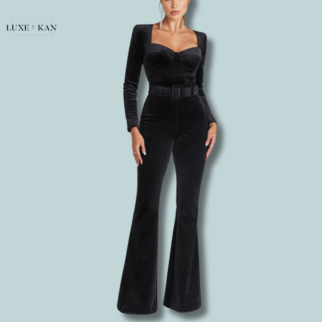 NADINE MERABI NATALIA BLACK JUMPSUIT