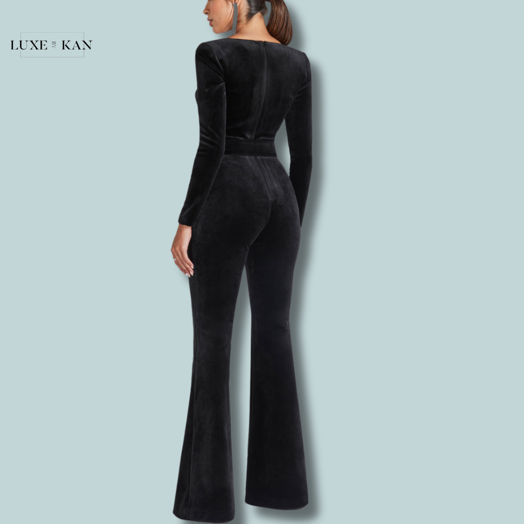 NADINE MERABI NATALIA BLACK JUMPSUIT