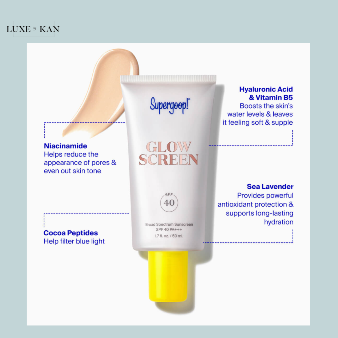 SUPERGOOP! GLOWSCREEN SPF30 50ML (various shades)