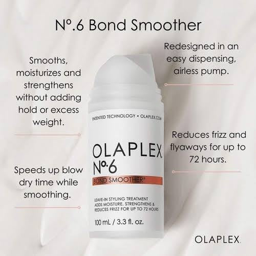 OLAPLEX No6 Bond علاج أكثر سلاسة يترك على الشعر 100 مل