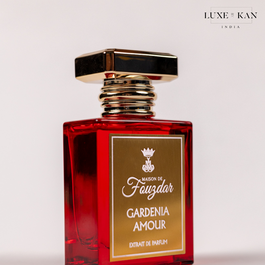 Maison de fouzdar gardenia amour perfume bottle.