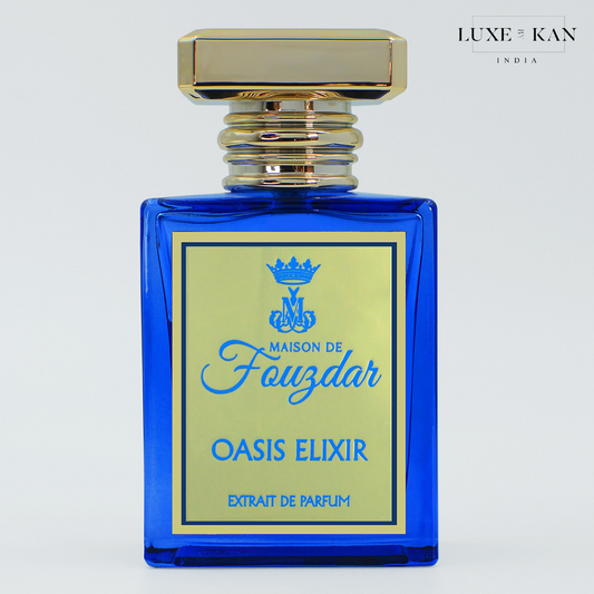Maison de fouzdar oasis elixir perfume bottle.