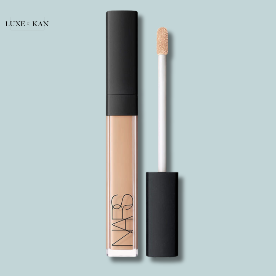 NARS radiant creamy concealer tube with a doe-foot applicator, showcasing a creamy, light beige shade.