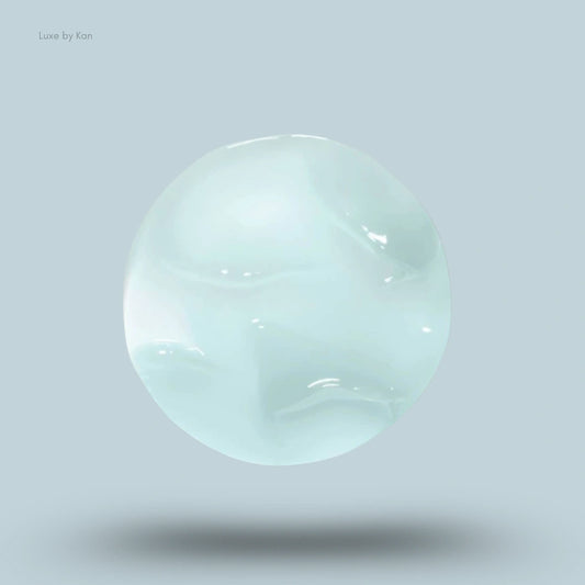 Translucent globule of Ranavat lotus cleansing balm.