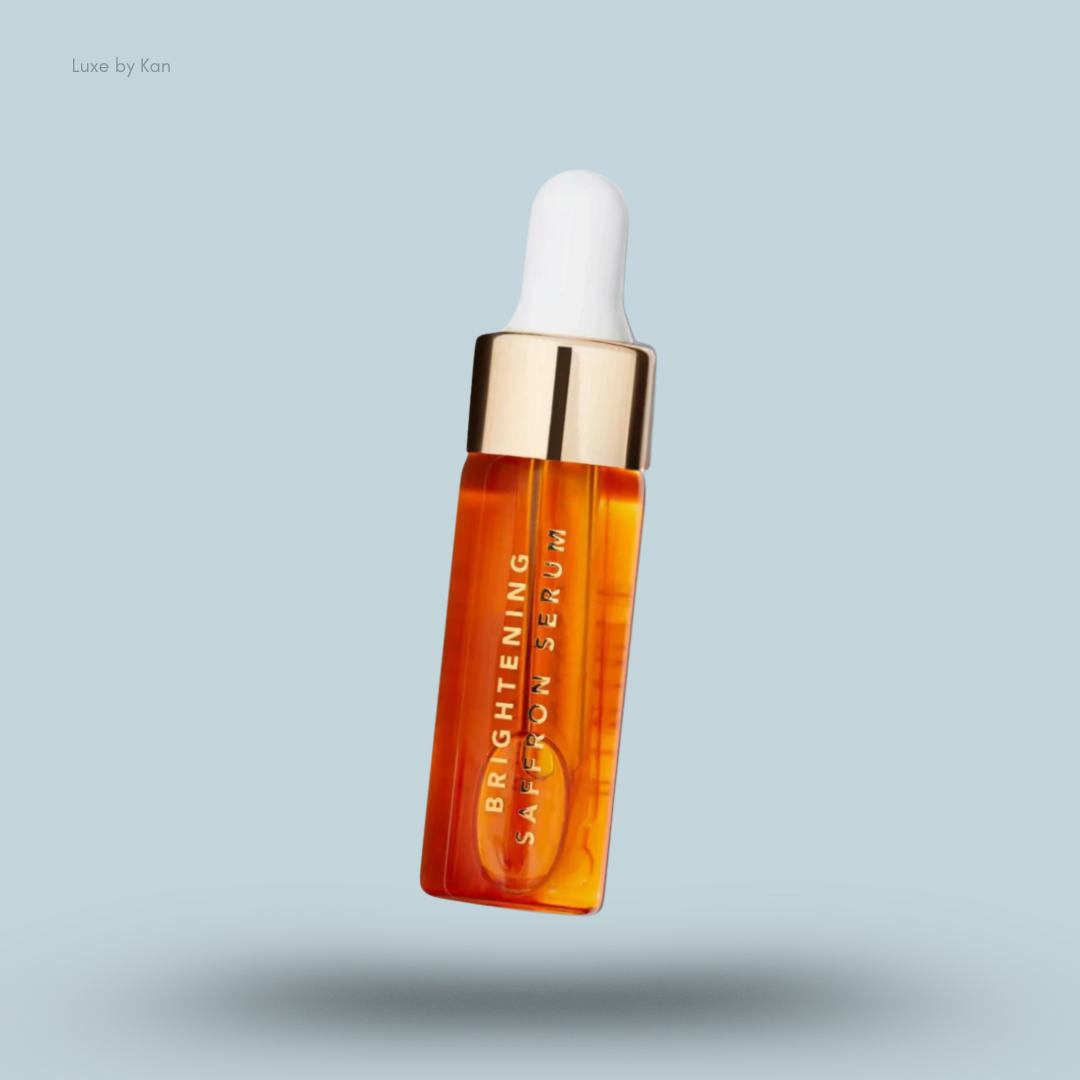 Ranavat Brightening Saffron Serum bottle with dropper.