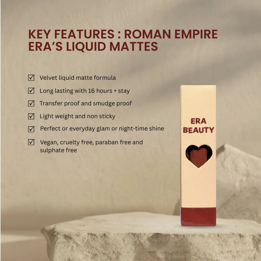 Era Beauty Velvet Liquid Matte Lipstick - Roman Empire