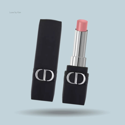 Rouge Dior Forever lipstick with CD logo.