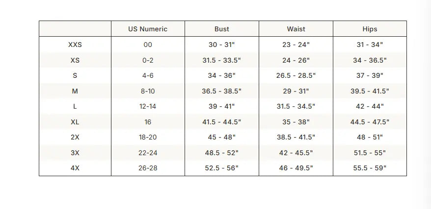 SKIMS Silk Lace Short size guide chart with measurements