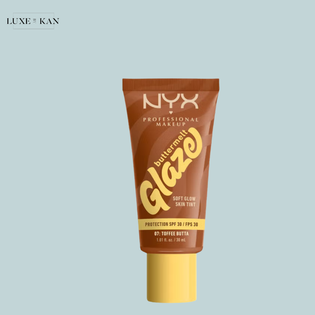 NYX Professional Makeup Buttermelt Glaze Soft Glow Skin Tint + SPF/FPS 30 Foundation (Various Shades)