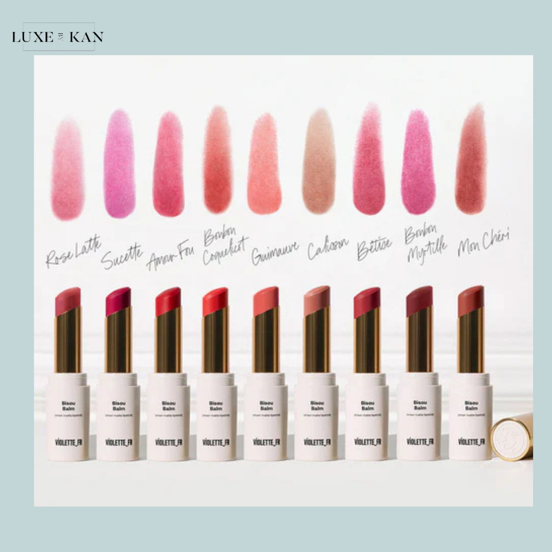 Violette_Fr Bisou Tinted Balm lipstick shades.