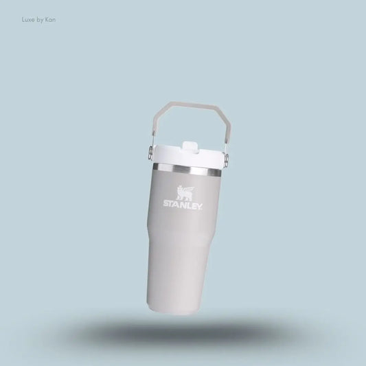 Stanley IceFlow Flip Straw 2.0 Tumbler 0.41L Ash colour leakproof compact tumbler with flip straw front view India