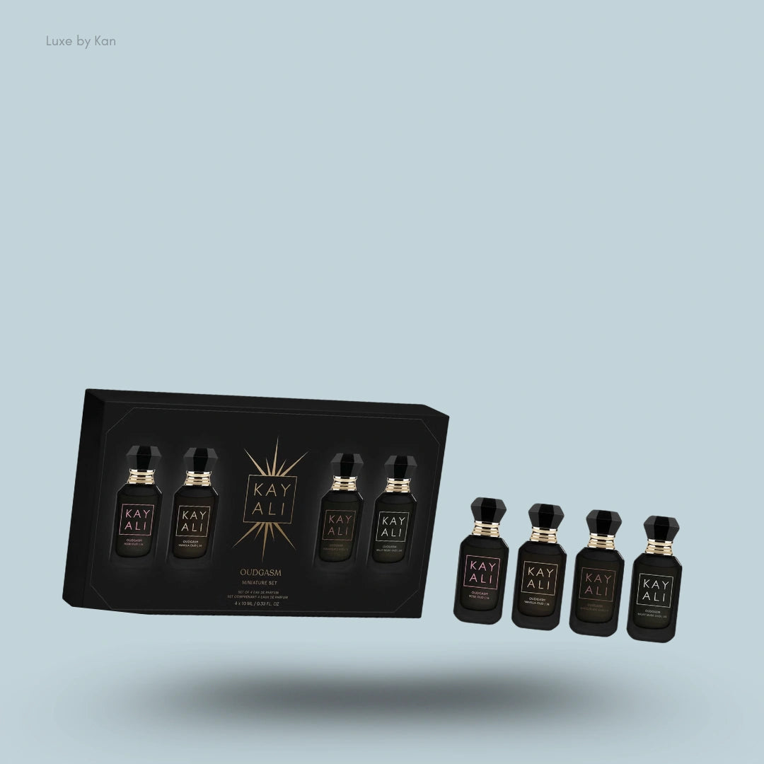 KAYALI Oudgasm Miniature Set 4x10 ml – Luxe by Kan KAYALI Oudgasm Miniature Set 4x10 ml – Luxe by Kan
