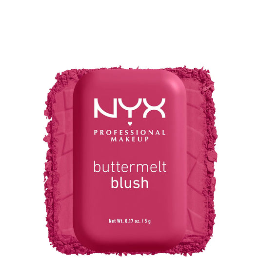 NYX Professional Makeup Buttermelt Powder Blush up to 12H Wear, Fade and Transfer Resistant (Various Shades)
