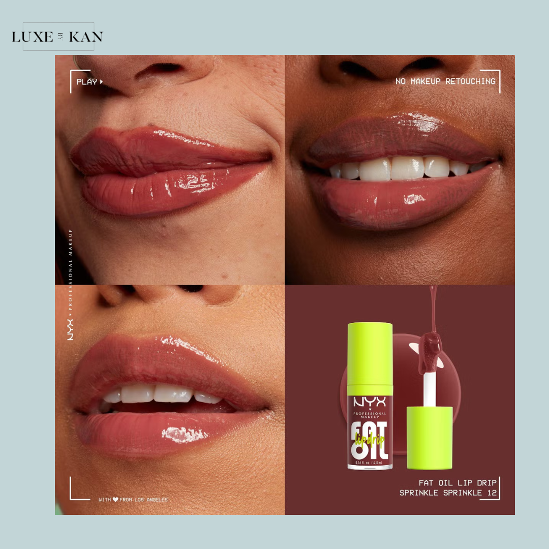 NYX Professional Makeup Fat Oil Lip Drip 12H Hydration Non-Sticky Finish Lip Gloss 4.8ml (Various Shades)