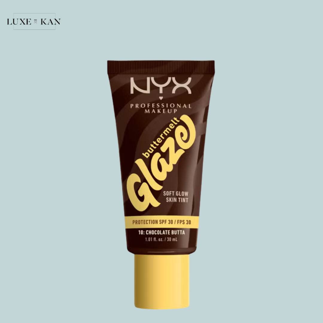 NYX Professional Makeup Buttermelt Glaze Soft Glow Skin Tint + SPF/FPS 30 Foundation (Various Shades)