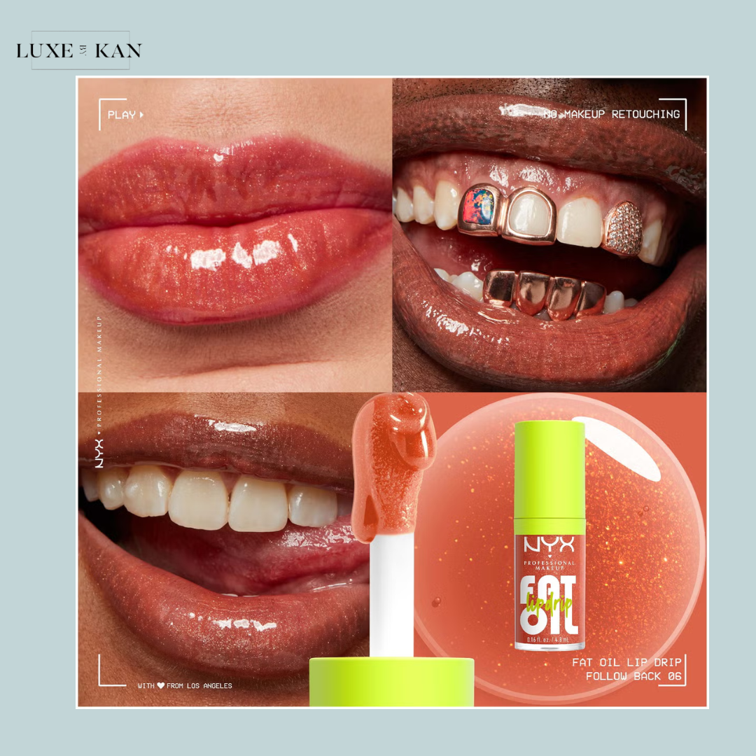 NYX Professional Makeup Fat Oil Lip Drip 12H Hydration Non-Sticky Finish Lip Gloss 4.8ml (Various Shades)