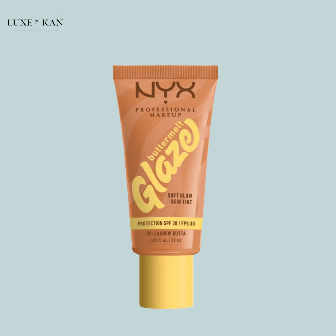 NYX Professional Makeup Buttermelt Glaze Soft Glow Skin Tint + SPF/FPS 30 Foundation (Various Shades)