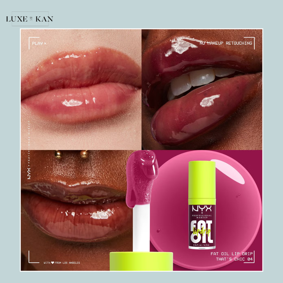 NYX Professional Makeup Fat Oil Lip Drip 12H Hydration Non-Sticky Finish Lip Gloss 4.8ml (Various Shades)